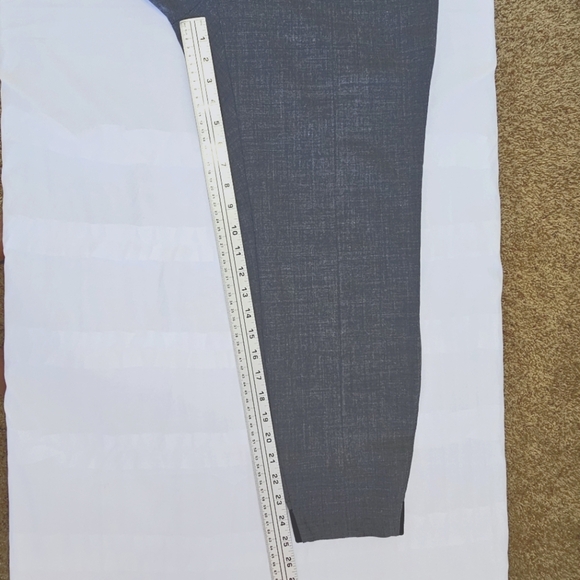 The ATHLETA Women's Gray Sz 12P Tapered  Wool Blend Casual Versatile Dress Pants - Picture 6 of 15